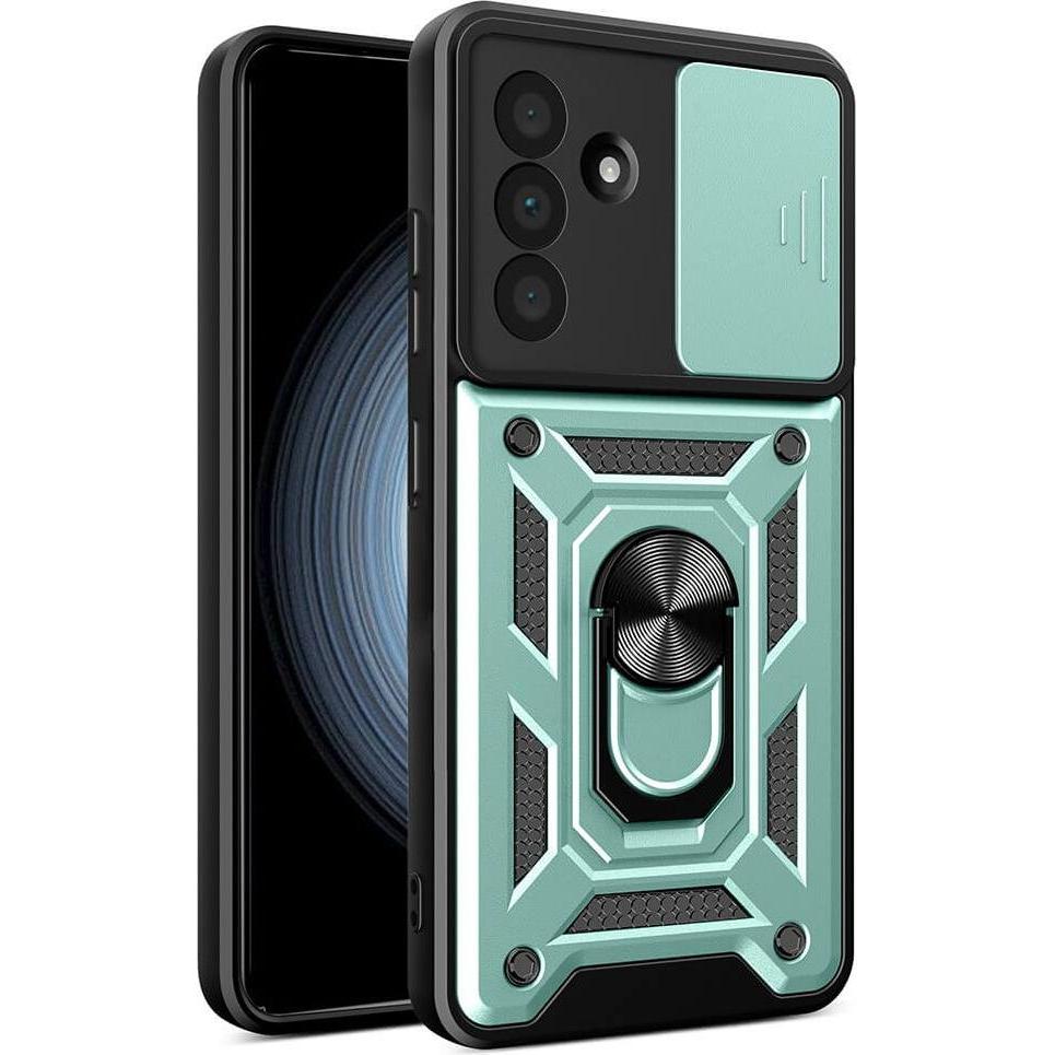 Cover-Discount Galaxy A56 5G - Armor Case mit Kickstand (Samsung Galaxy A56), Smartphone Hülle, Grün