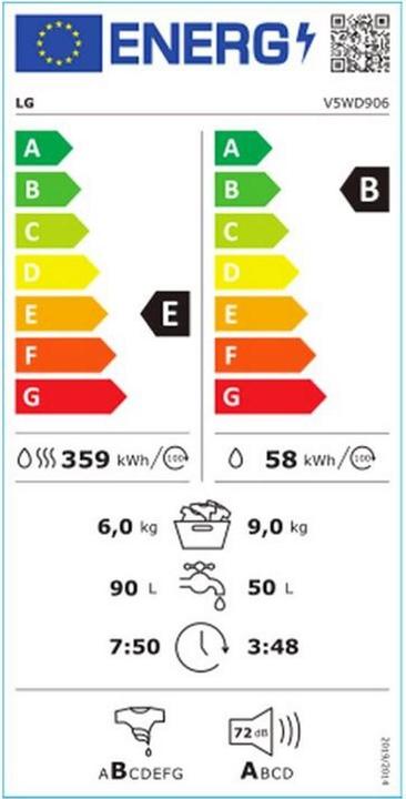 Energie-Label LG V5WD906