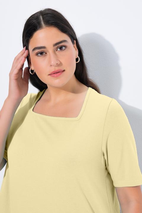 Actual product image Ulla Popken Essential Square Neck Stretch Tee (54)