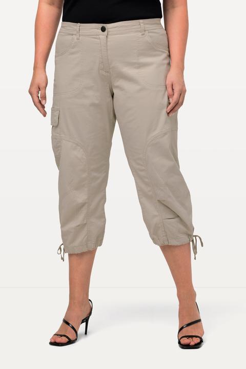 Immagine prodotto Ulla Popken Pantaloni cargo a 7/8 con cintura comoda (50)