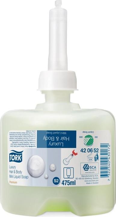 Produktbild Tork Luxurious liquid soap for hair and body - 475 ml (Flüssigseife, 475 ml)