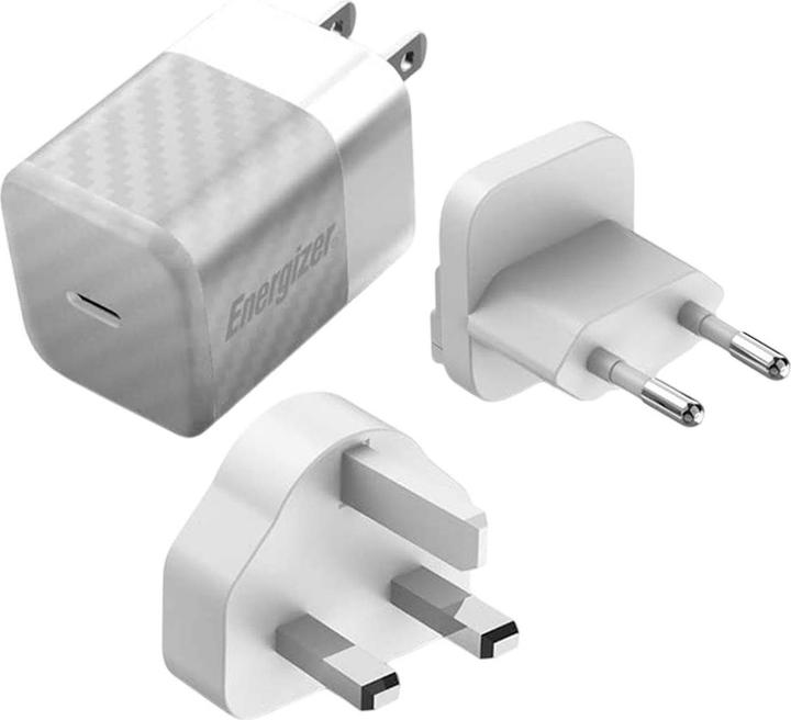 Produktbild Energizer Power-Delivery Ladegerät – 20 W – EU/UK/US, silber (20 W)