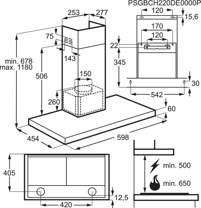 Immagine prodotto Electrolux Cofano del camino (Cappuccio)