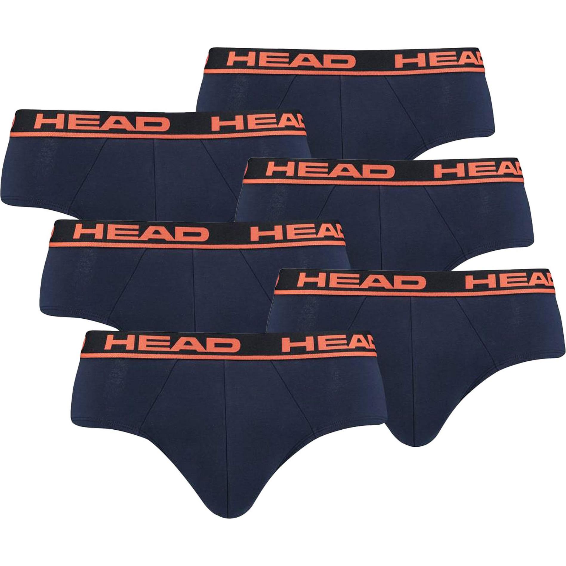 Head, Herren, Unterhosen, Slip Casual Stretch, Blau, (L, 6er Pack)
