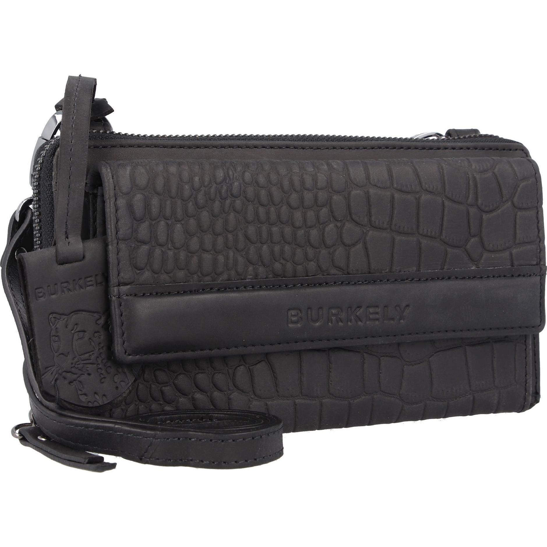 Thumbnail - Burkely, Handtasche, Casual Carly Handytasche RFID Leder 21 cm, Schwarz