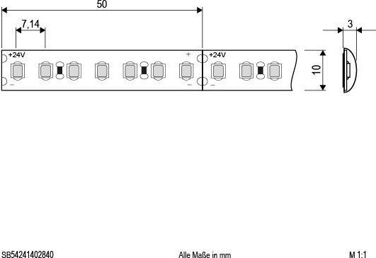 Image du produit EVN-Lichttechnik Technologie d'éclairage Bande LED SB54241402840 (Blanc, 500 cm, Intérieur)