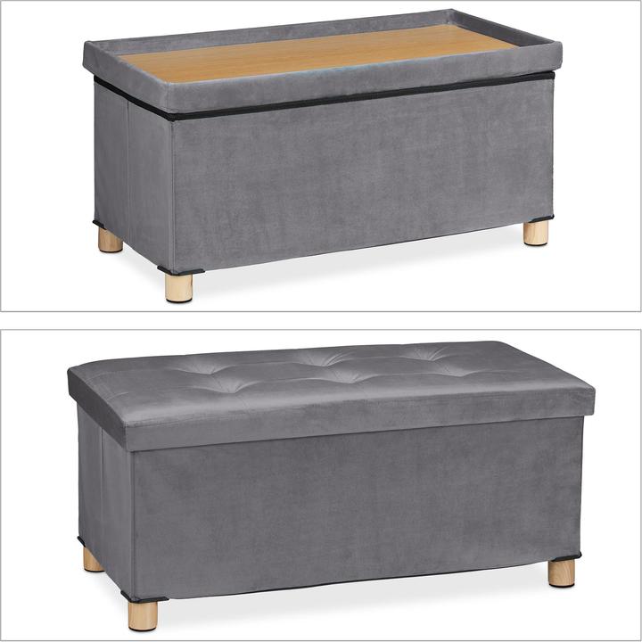 Actual product image Relaxdays Chest with tray (76 cm)