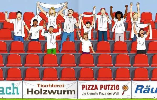 Produktbild Ravensburger Mein Ausmalstickerbuch Fussball - Grosses Buch mit über 300 Stickern, viele Sticker zum (300 Sticker)