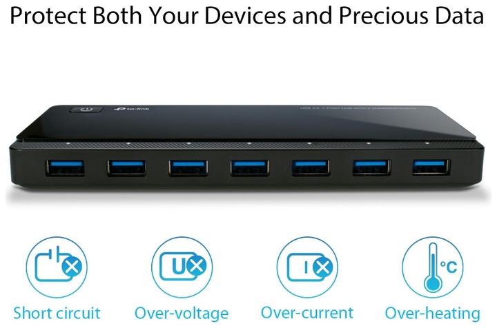 Image du produit TP-Link Uh720 (Micro USB, 7 Ports)