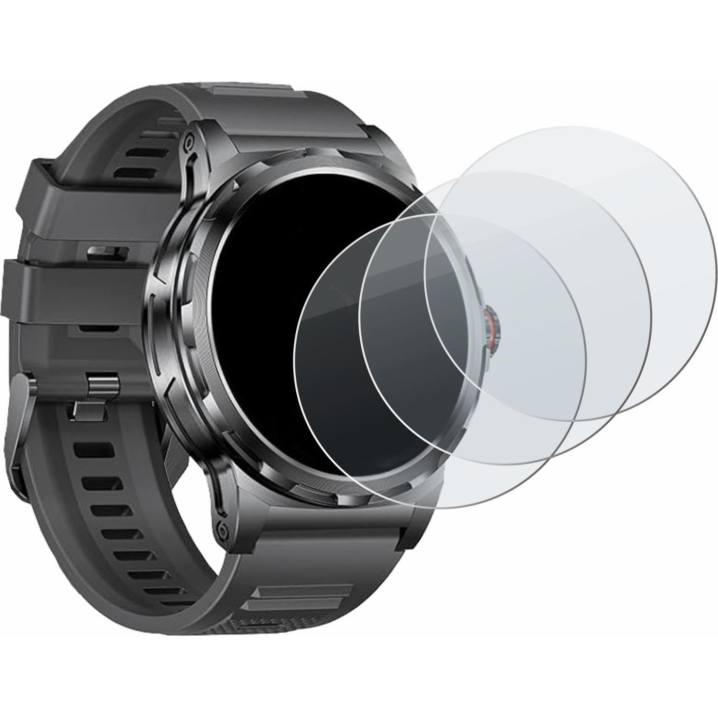 Thumbnail - BROTECT Schutzglas Schutzfolie Glas Folie Displayschutz matt, Smartwatch Schutzfolie, Grau