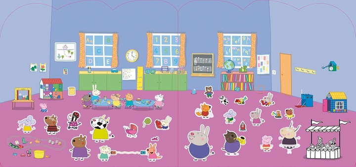 Actual product image Peppa Wutz stickers painting design