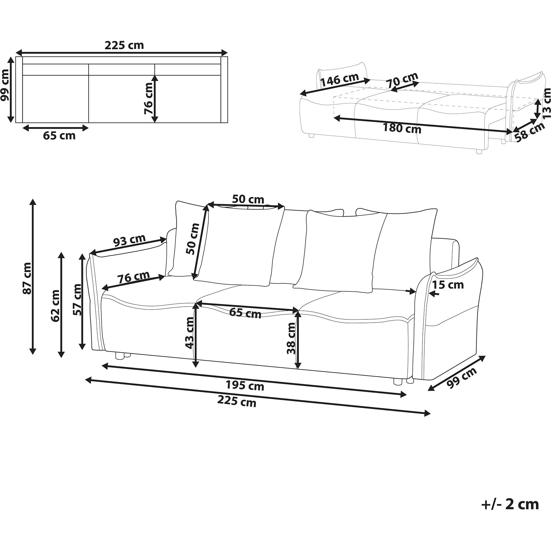 Thumbnail - Beliani, Sofa, Krama (2-Sitzer)
