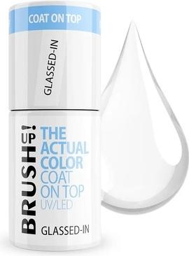 Silcare Brushup The Actual Color Coat On Top Uv Led Hybrid Top Coat Glassed In 5g