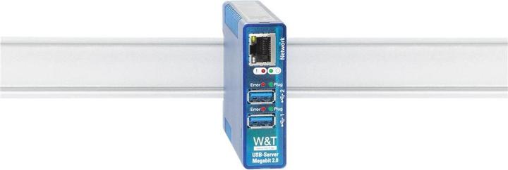 Image du produit W&T Serveur USB Mégabit 2.0, 2 ports USB indépendants