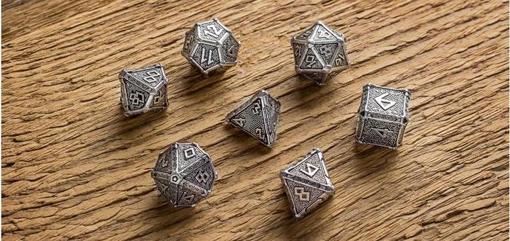 Actual product image Q Workshop SMMY35 - Metal Mythical Dice Set (7)