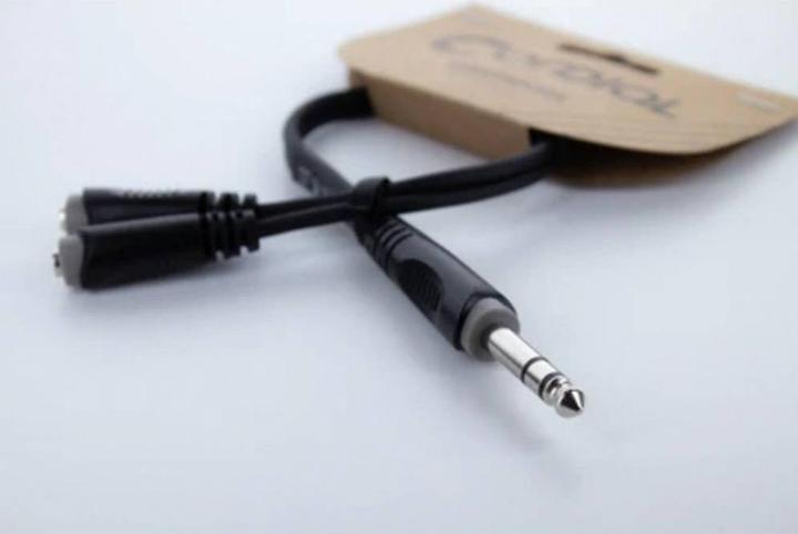 Actual product image Cordial 14886 Klinke Audio Y-Adapter (1x Klinkenstecker 6.3 mm (stereo) - 2x Kli