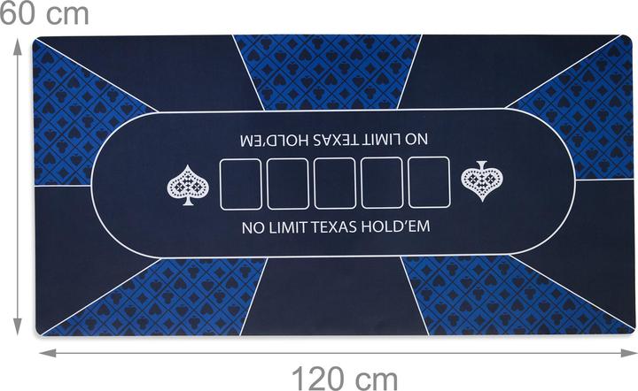 Image du produit Relaxdays Pokermatte 120 x 60 cm
