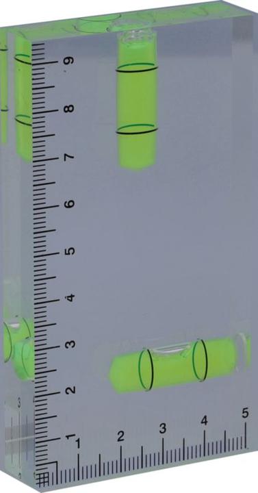 Actual product image Tegro Mini acrylic glass spirit level (9.50 cm)