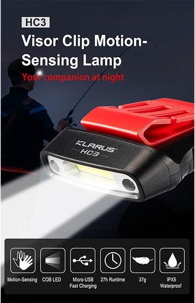 Actual product image Klarus HC3, 100 lumen (100 lm)