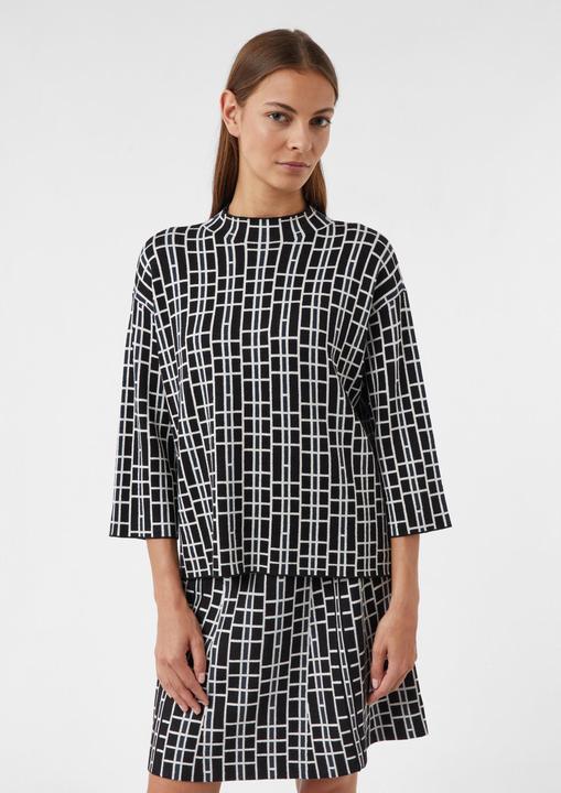 Produktbild Comma Strickpullover Grafischer Jacquard-Strickpullover (38)