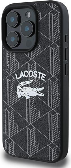 Actual product image Lacoste LCHMP16LPIGK iPhone 16 Pro 6.3" czarny/black hardcase Monogram Vintage Logo MagSafe (Apple iPhone 16 Pro)