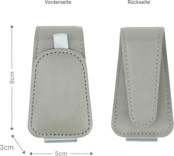 Actual product image Hermex Brillenablage fürs Auto Sonnenblende-Clip Sonnenbrillenhalter Etui