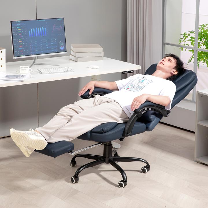 Image du produit Vinsetto Massagestuhl Kunstleder, Schaumstoff Blau