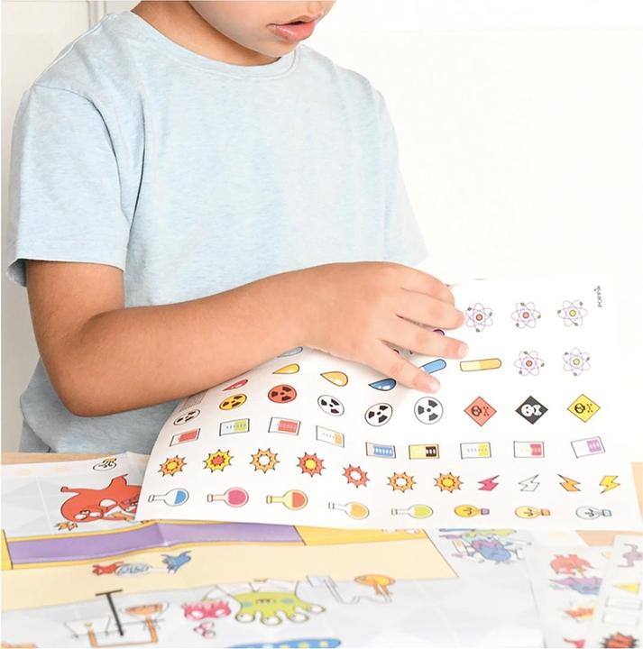 Produktbild Poppik Sticker Kreativ Poster Verrücktes Labor