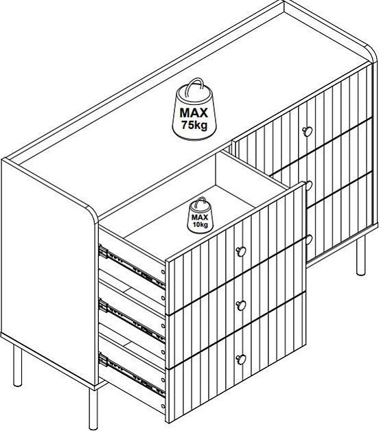 Image du produit Vente-unique Lunaor (120 x 40 x 82 cm)
