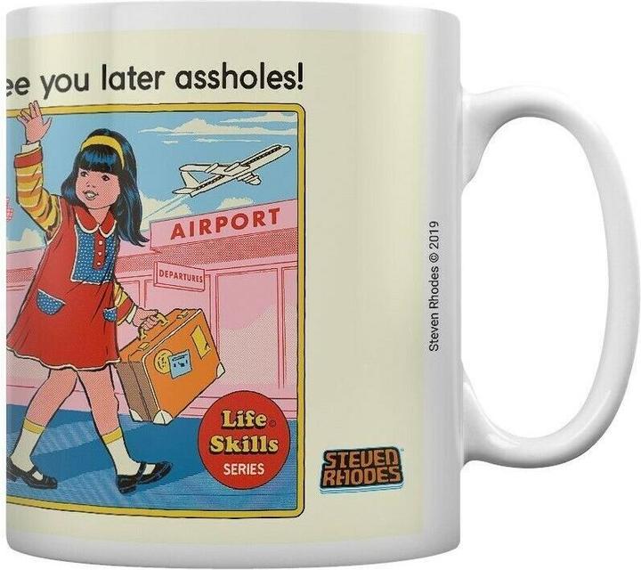Immagine prodotto Steven Rhodes Tazza da caffè See You Later Assholes (325 ml, 1 x)