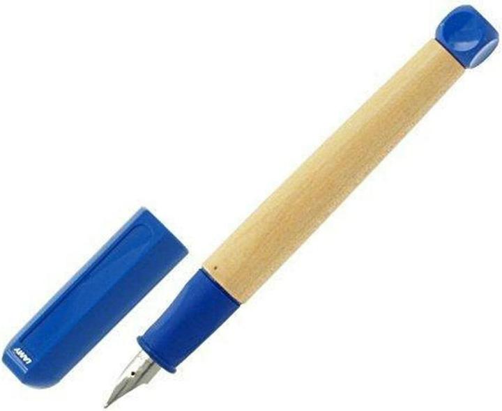 Actual product image Lamy Fountain pen abc blue with wooden handle (Blue, 1x)