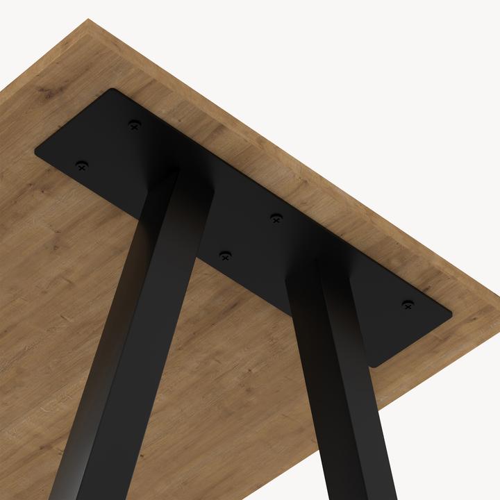 Produktbild En.Casa Tischgestell 2er Set Heustreu 45x40cm Schwarz