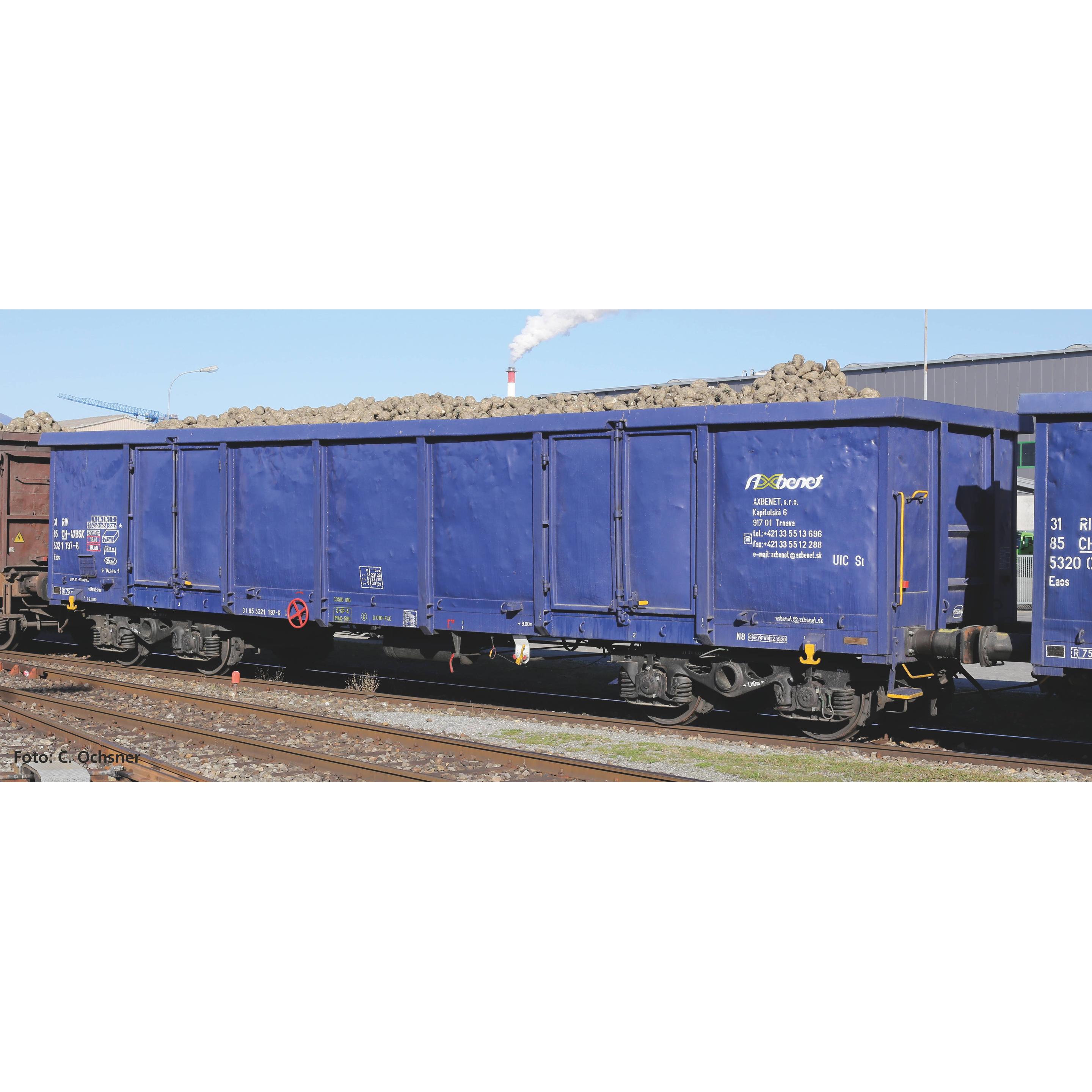 Piko CH-AXBENET 2 Hochbordwagen Eaos mit Sand Ep.VI (Spur H0)