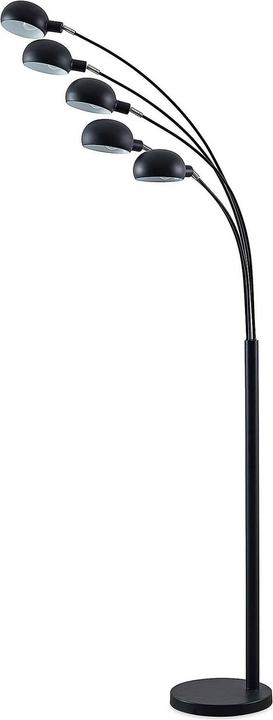 Lindby Jewa Stehleuchte, fünfflammig, schwarz (E14)