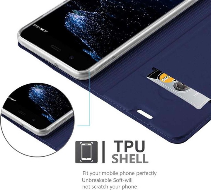 Actual product image Cadorabo Book Classy Style Cover (Huawei P10)