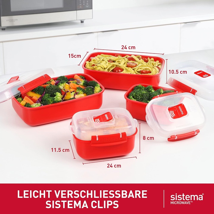 Produktbild Sistema Microwave-Heat & Eat Frischhaltedosen Set (1.25 l)