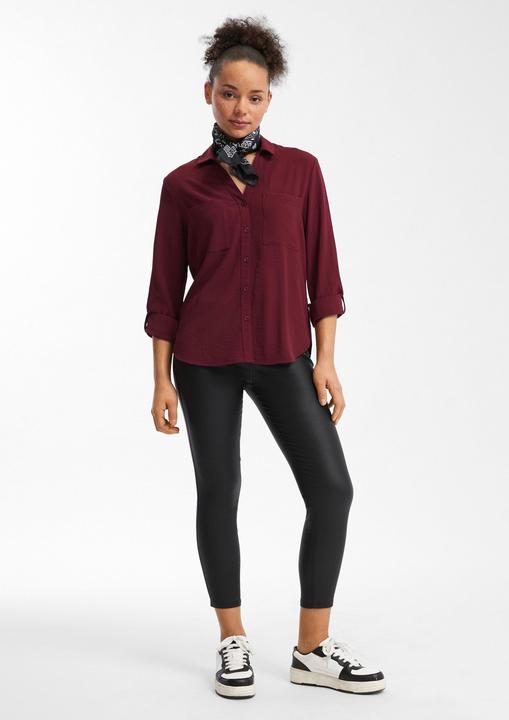 Immagine prodotto s.Oliver Bluse Crêpebluse mit Turn-up-Ärmel (38)