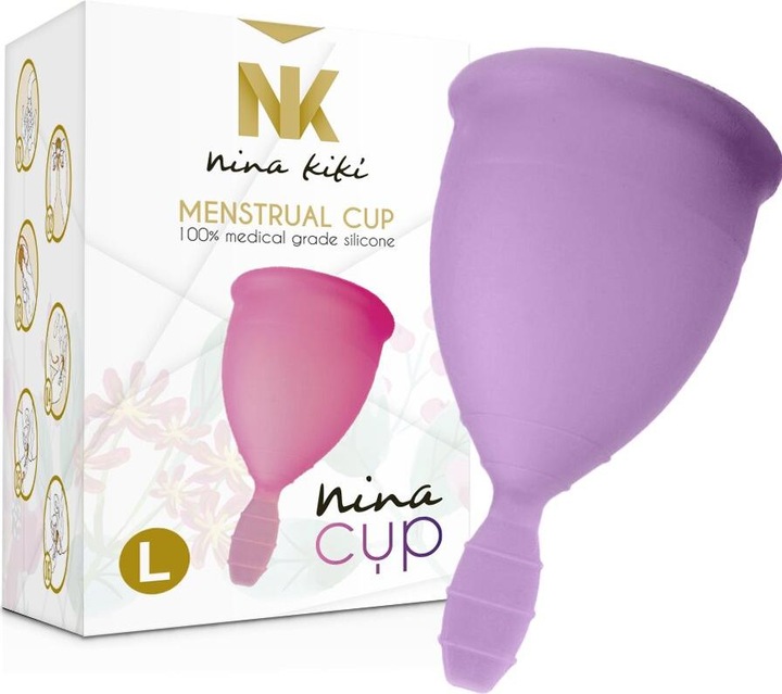 Actual product image Nina Kiki Nina Cup Menstrual Cup Size L Lilac