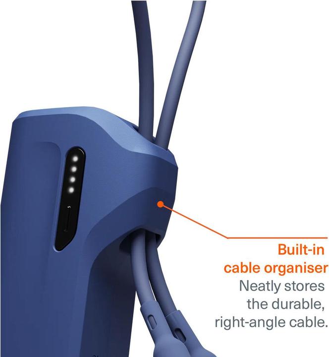 Produktbild Cygnett Battery bank Thumboost 5K Powerbank con cavo integrato (BLU) (CY5357PBCHE) (5000 mAh, 18.50 Wh)