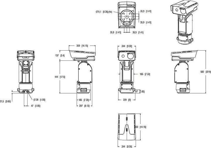 Actual product image Axis Q8752-E Mk II Zoom 30 fps (1920 x 1080 Pixels)