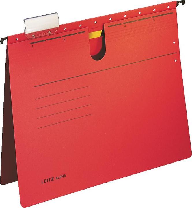 Actual product image Leitz ALPHA hanging file, A4, commercial stapling, red (A4, 1x)