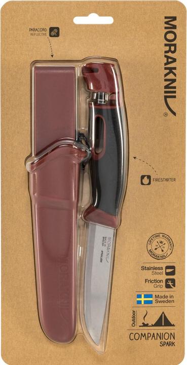 Actual product image Morakniv Survival Knife Companion Spark (S) Red (10.40 cm)