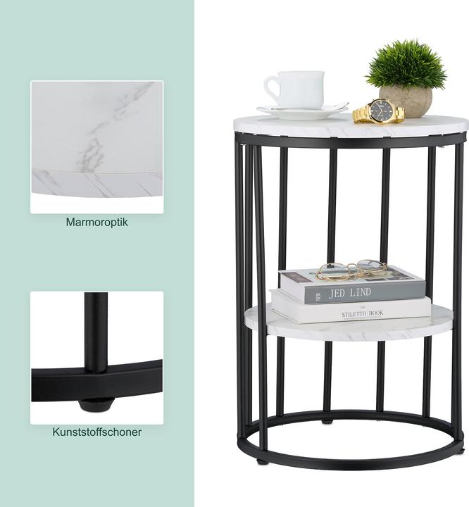 Actual product image Relaxdays Side Table (40 x 40 x 57 cm)