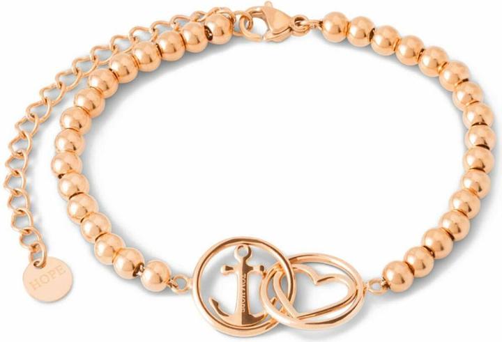 Tom Hope L&H Perline Rose Gold Bracelet (20 cm, Edelstahl)