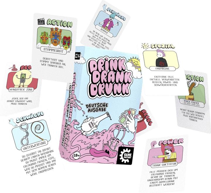 Image du produit Game Factory Drink Drank Drunk (d) (3 - 12 Joueur)