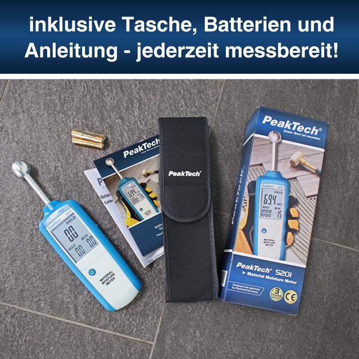 Immagine prodotto Peaktech P 5201 Analizzatore di umidità dei materiali