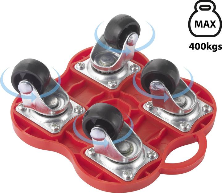 Produktbild Toolcraft Möbel-Transportrollen (400 kg)