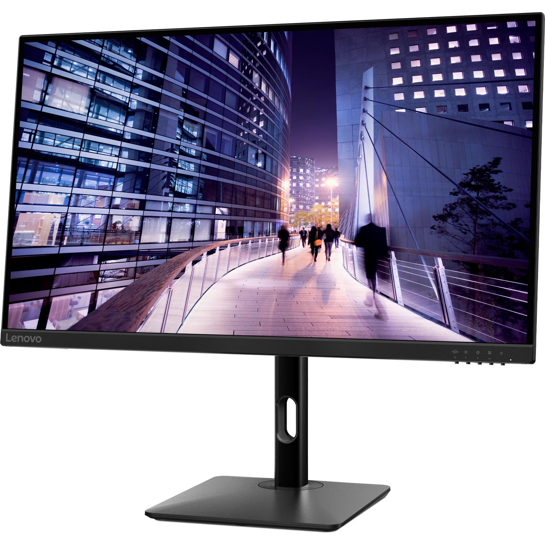 Lenovo N27p (3840 x 2160 Pixel, 27"), Monitor, Schwarz
