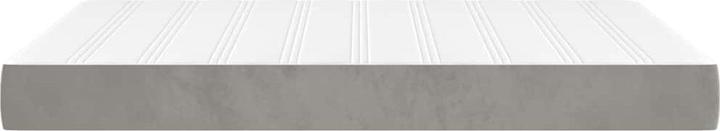 Image du produit vidaXL Taschenfederkernmatratze Hellgrau Samt (120 x 210 cm, Noyau de printemps)