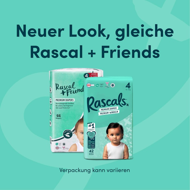 Immagine prodotto Rascals Pannolini premium (Dimensione 3, Pacco trasportabile, 50 Pezzo/i)